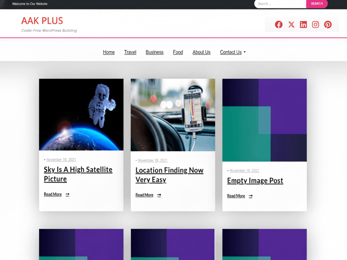 Aak Plus 1.0.9 – WordPress Theme