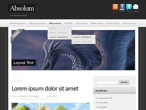 Preview of theme Absolum