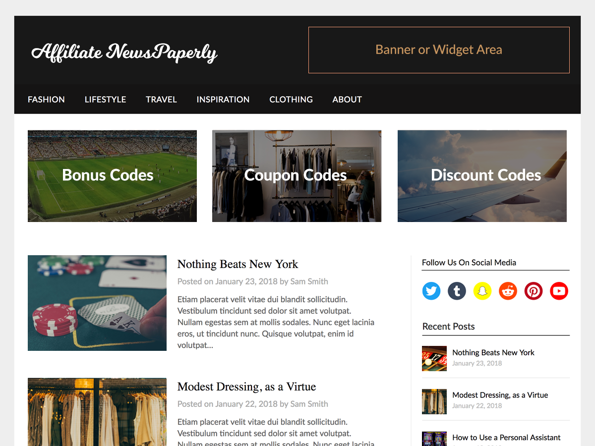 Affiliate Newspaperly