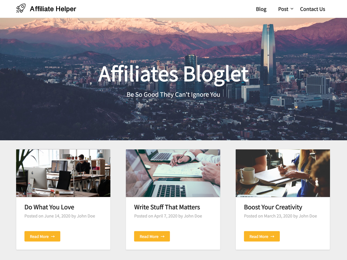 Affiliates Bloglet