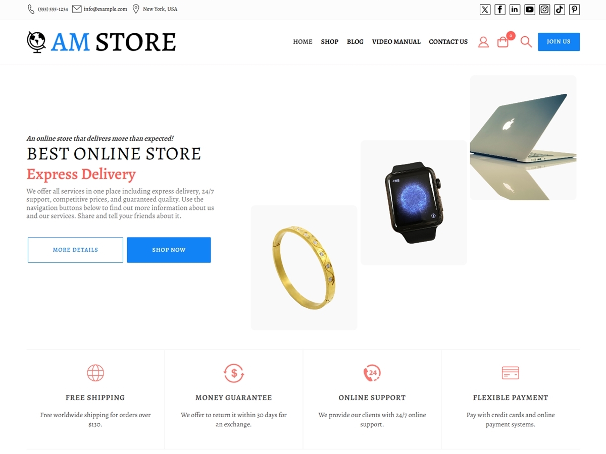 AmStore 1.4.5 – WordPress Theme