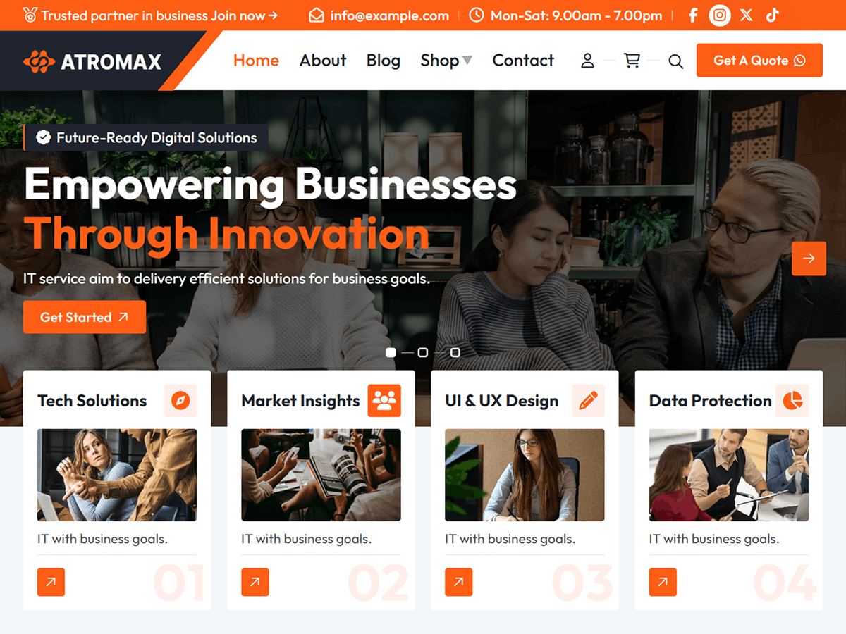 Atromax 1.0.1 – WordPress Theme