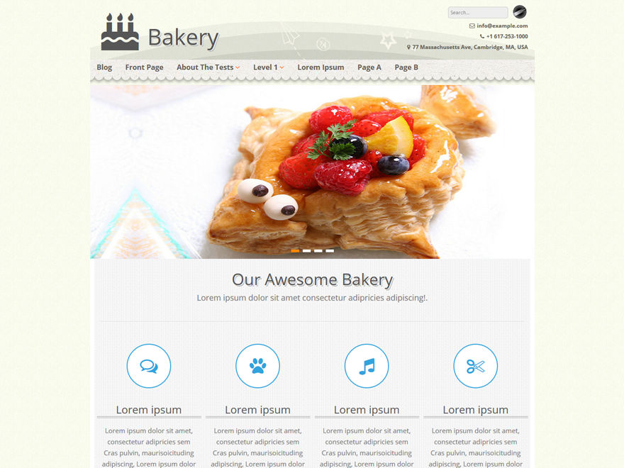 Preview of theme Bakery