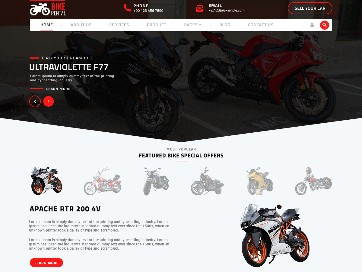 Bike Rental Services