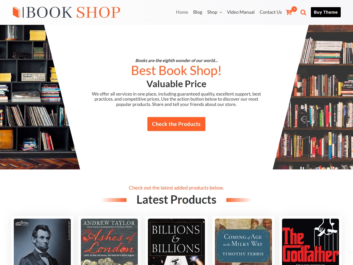 Book Shop 2.5.9 – WordPress Theme