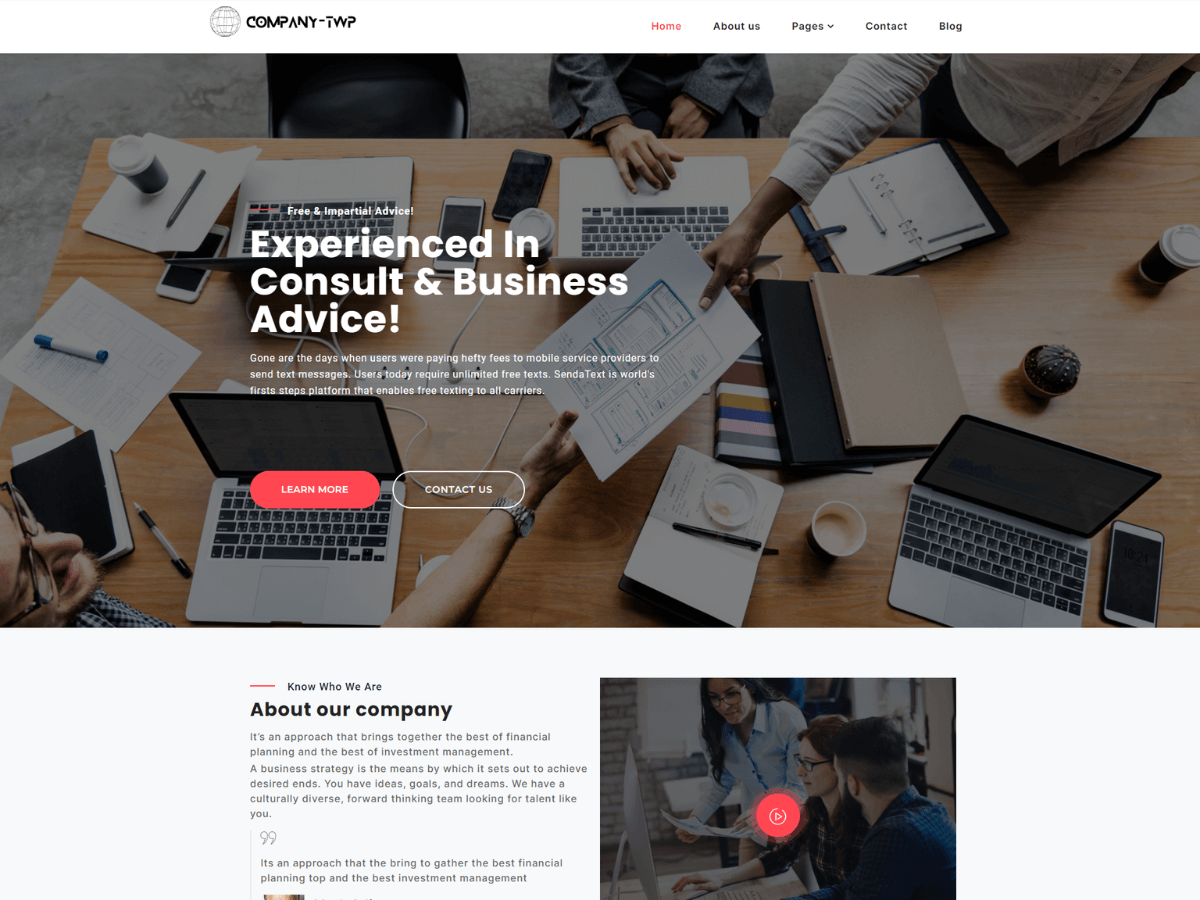 Business Company Elementor