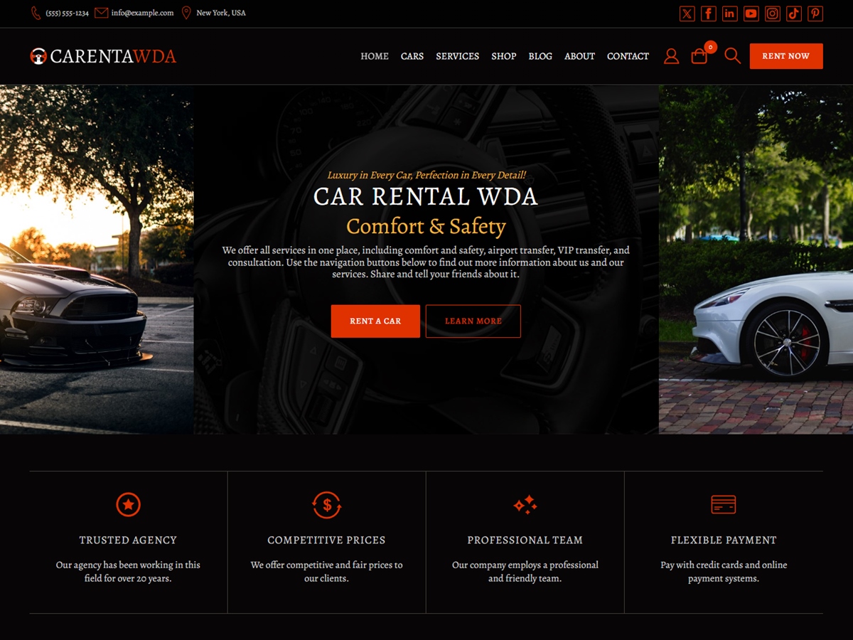 Car Rental WDA 1.2.7 – WordPress Theme