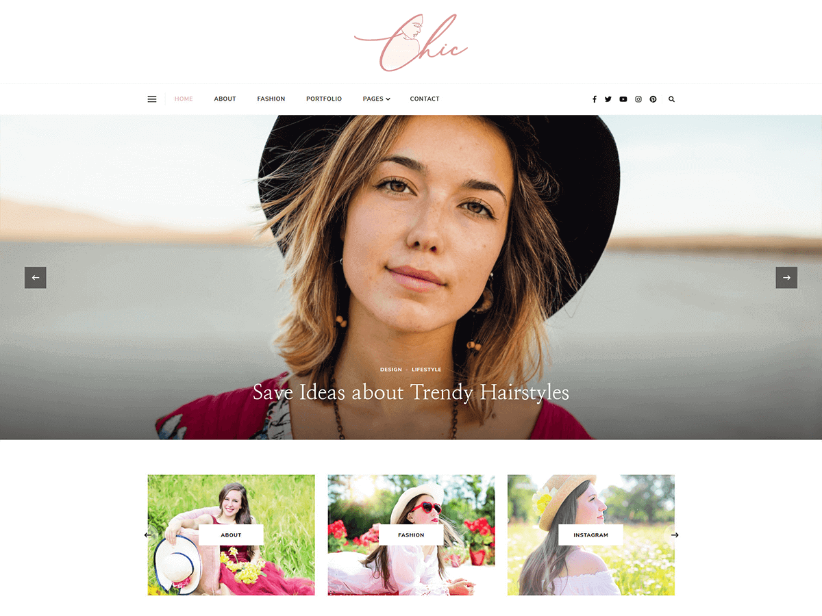 Screenshot of the Chic Lite theme