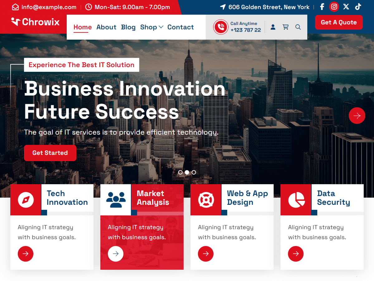 Chrowix 1.0.43 – WordPress Theme