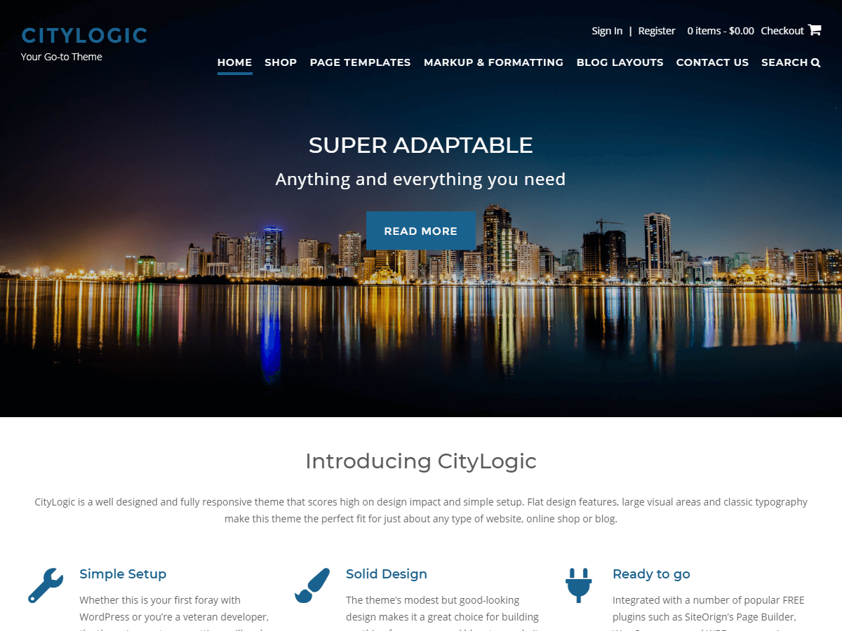 2024 年 64 个优秀免费 wordpress 博客主题 48 citylogic