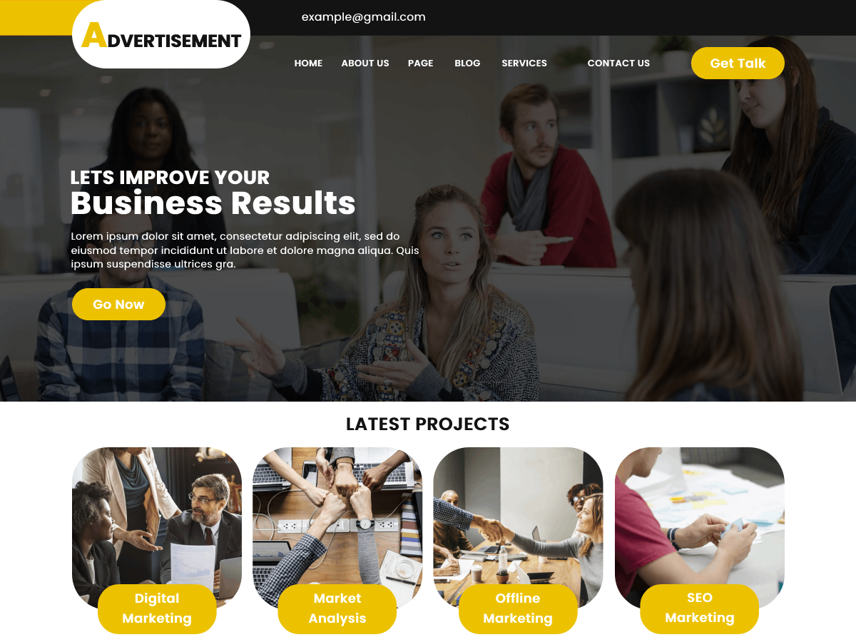 Classic Landing Page