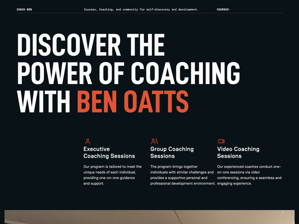 Preview of theme CoachBen