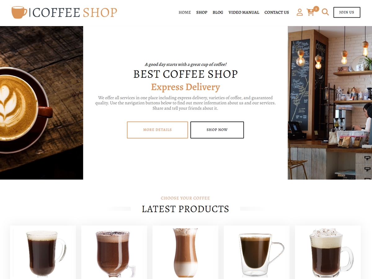 Coffee Shop: Cafe 1.6.8 – WordPress Theme