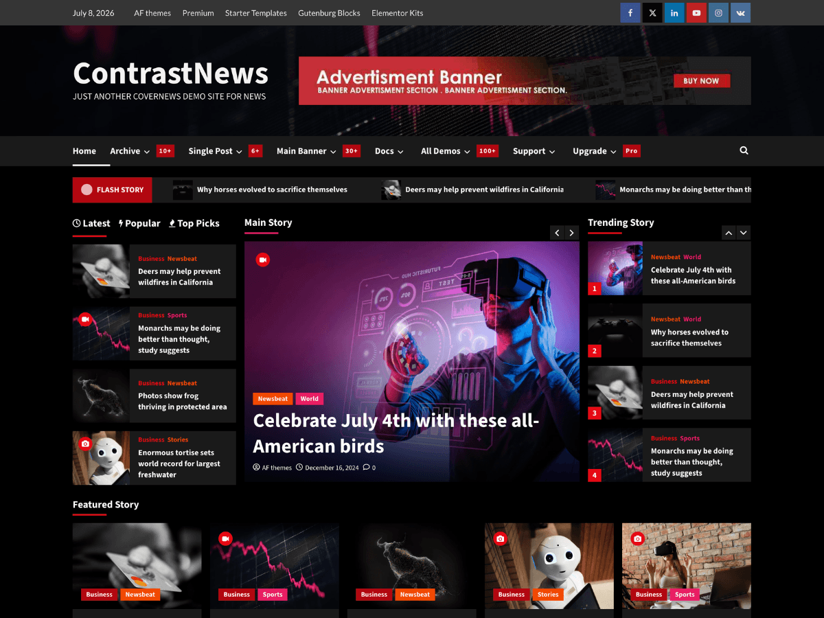 ContrastNews 1.1.11 – WordPress Theme