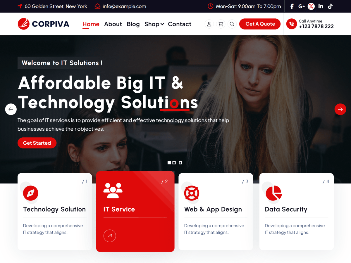 Corpiva 1.1.23 – WordPress Theme