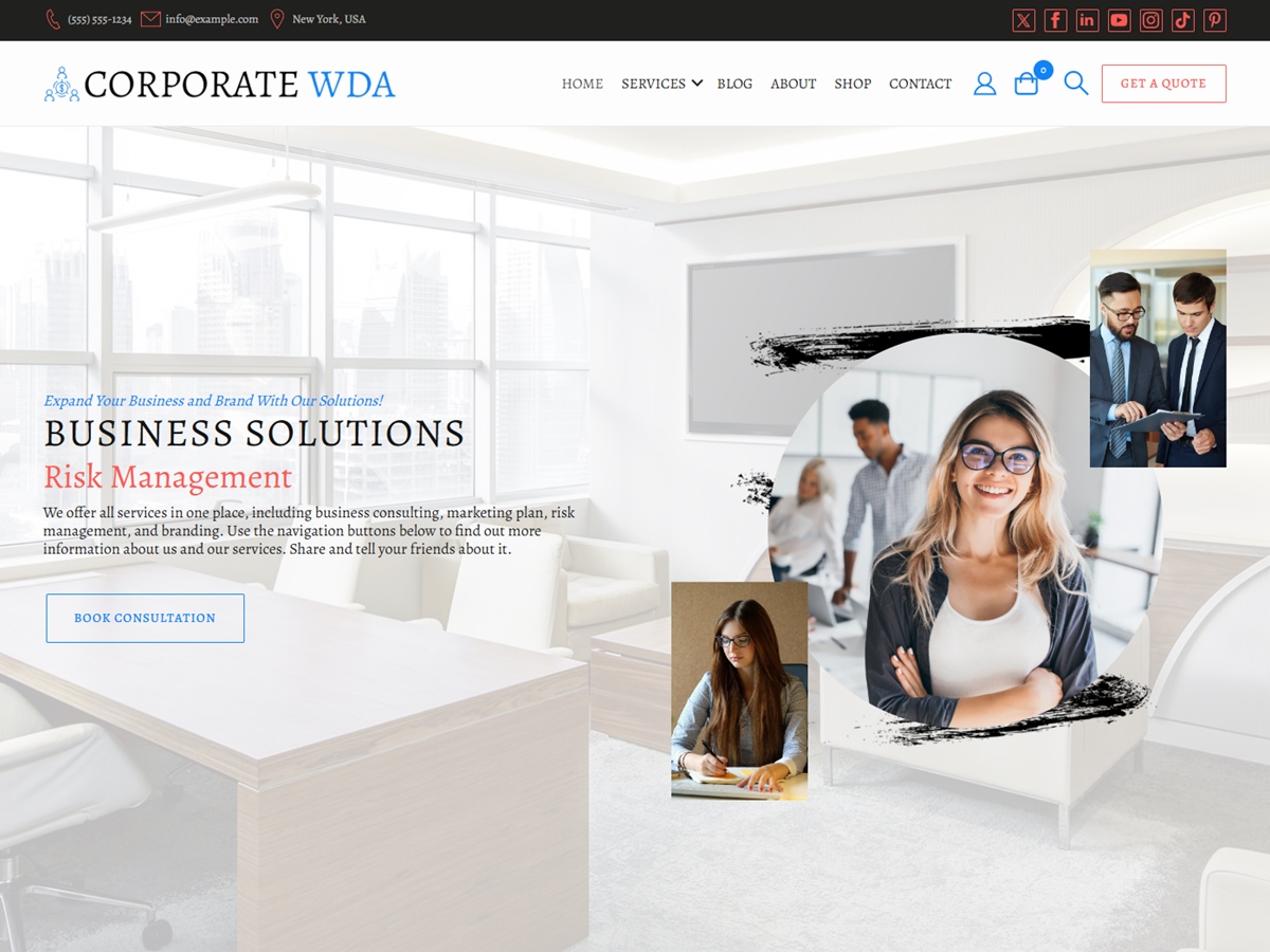 Corporate WDA 1.2.8 – WordPress Theme