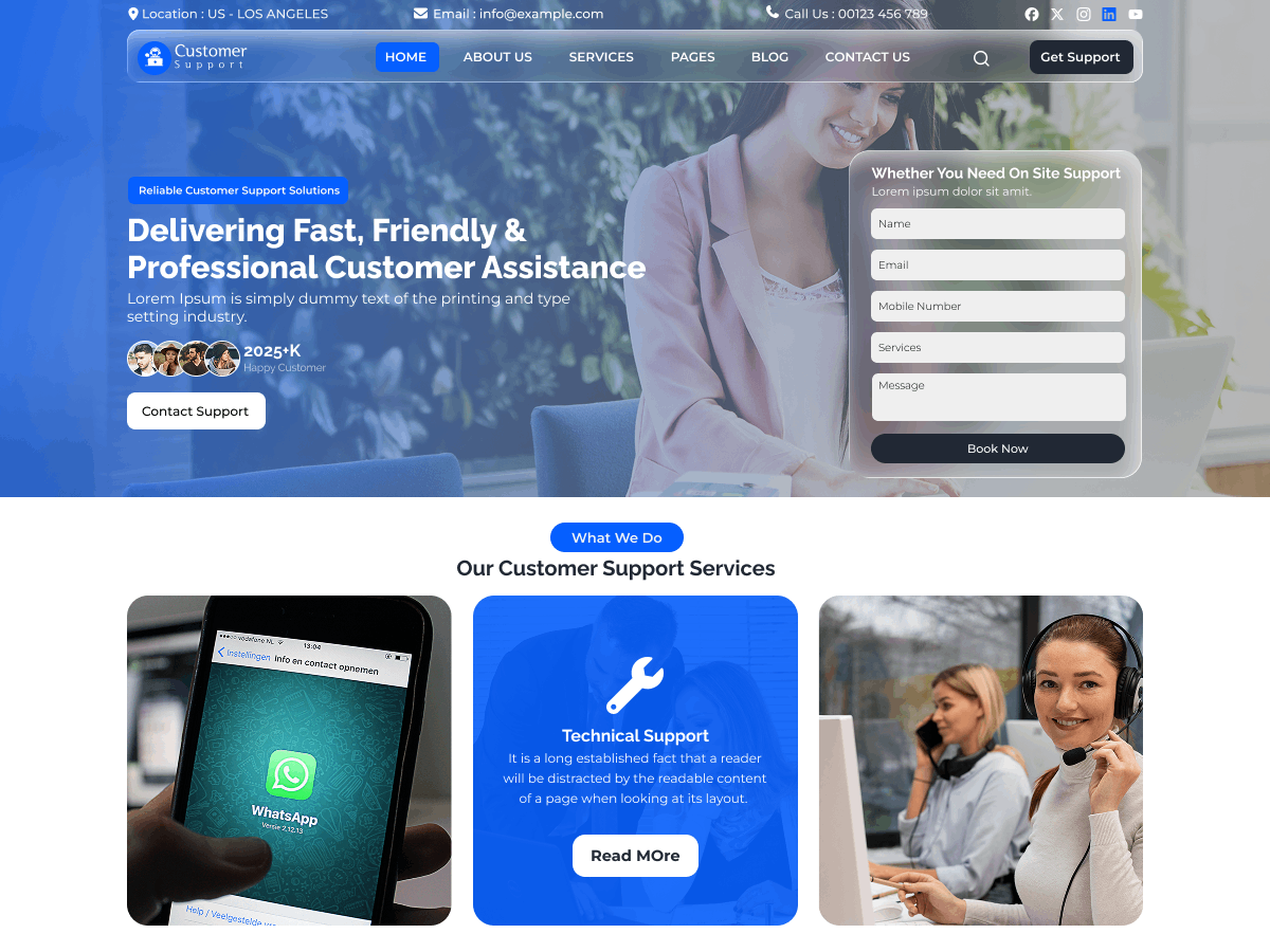 Customer Support 0.0.2 – WordPress Theme