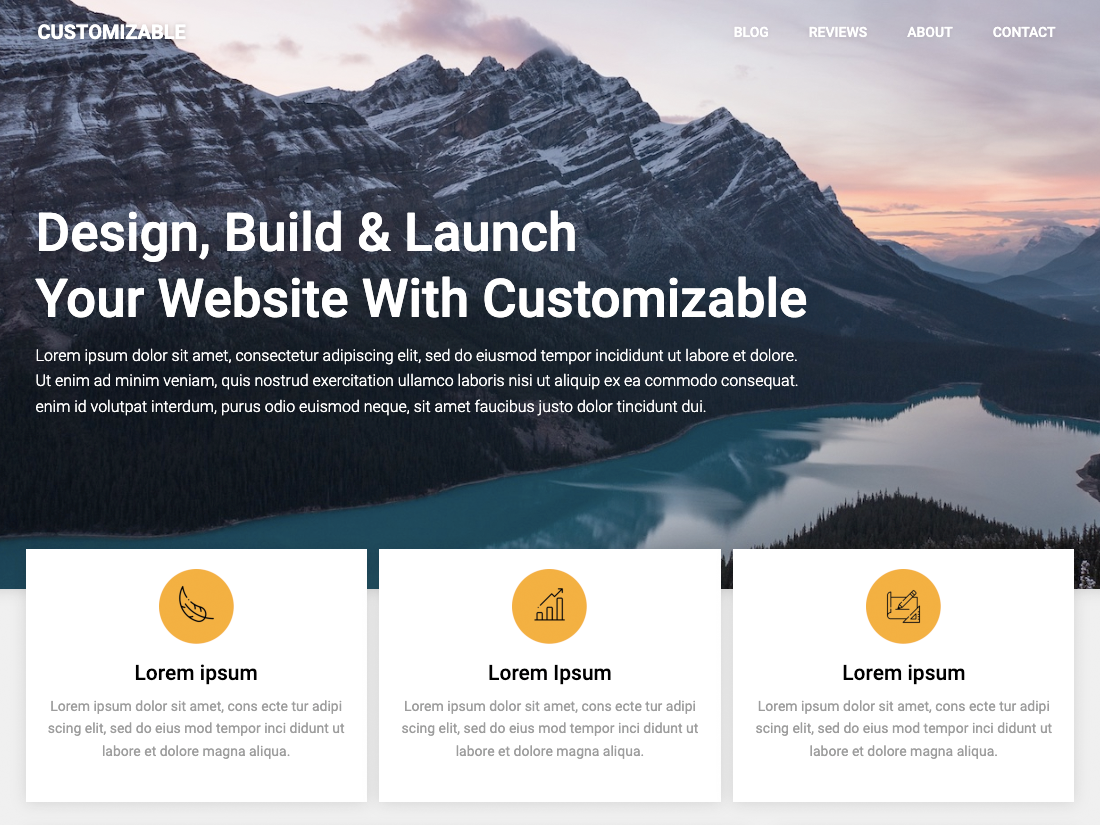 Customizable Blogily