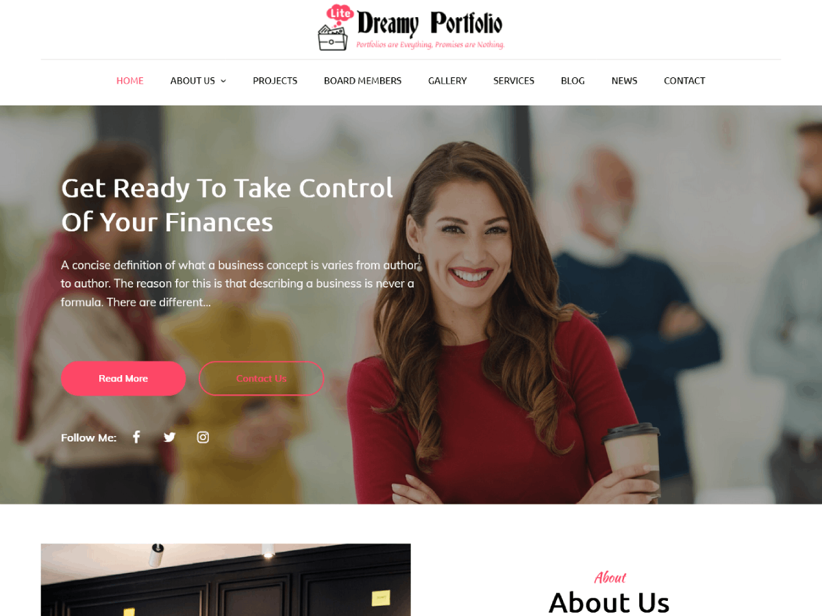 Dreamy Portfolio Lite