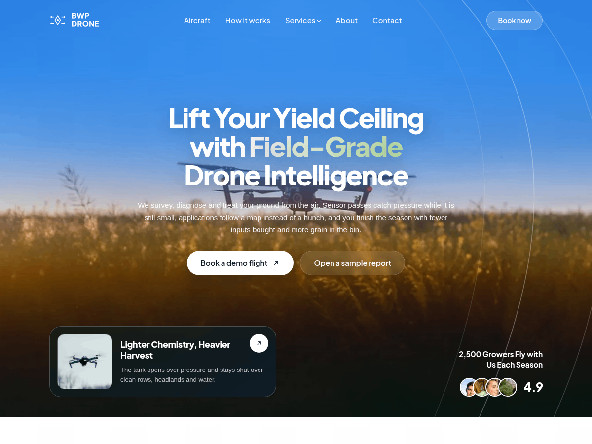 Drone Services 1.1 – WordPress Theme