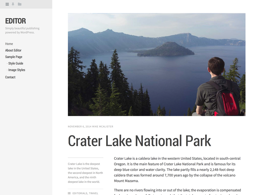 Preview of theme Editor