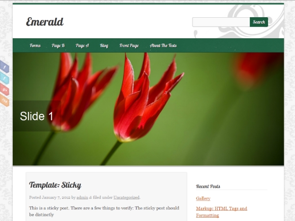 Preview of theme Emerald