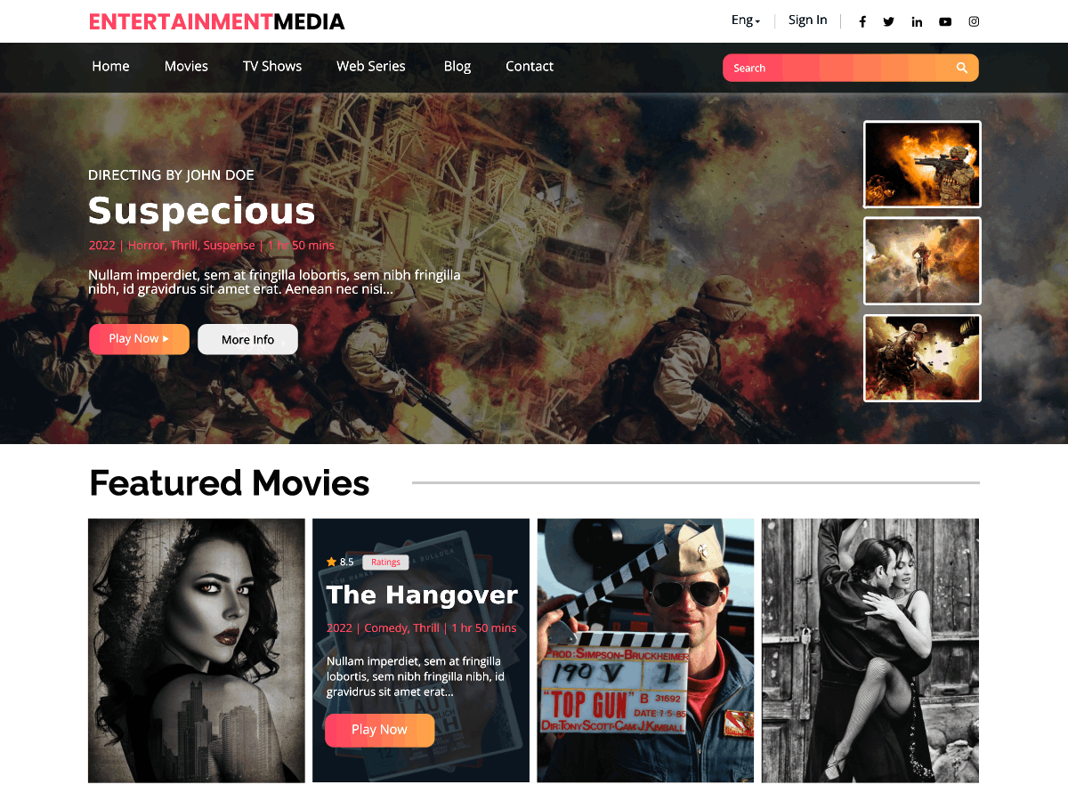 Entertainment Media 6.4.4 – WordPress Theme