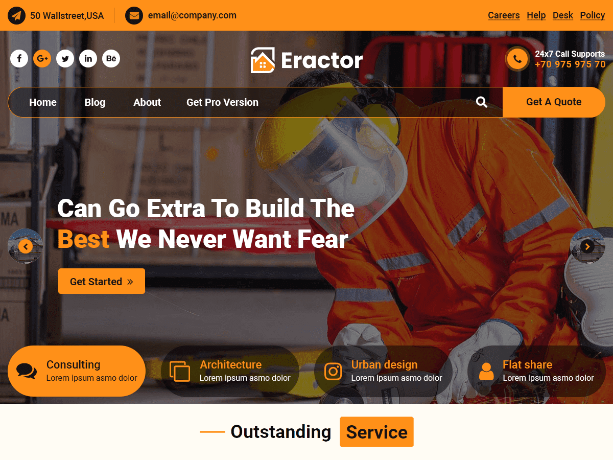 Eractor 18.3 – WordPress Theme