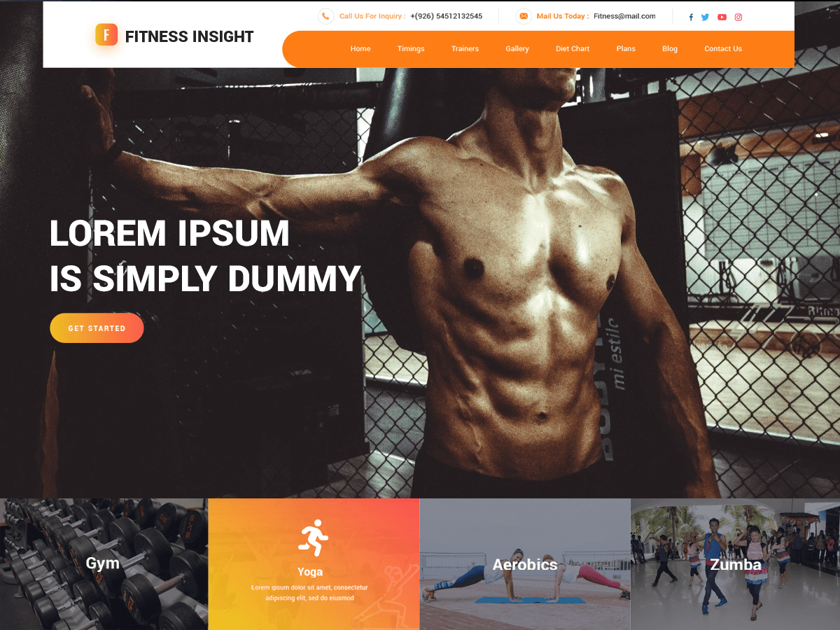 Fitness Insight 9.1.5 – WordPress Theme