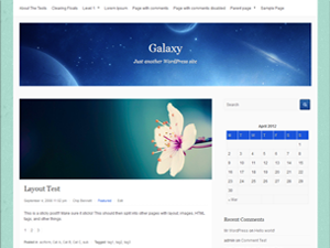 Preview of theme Galaxy