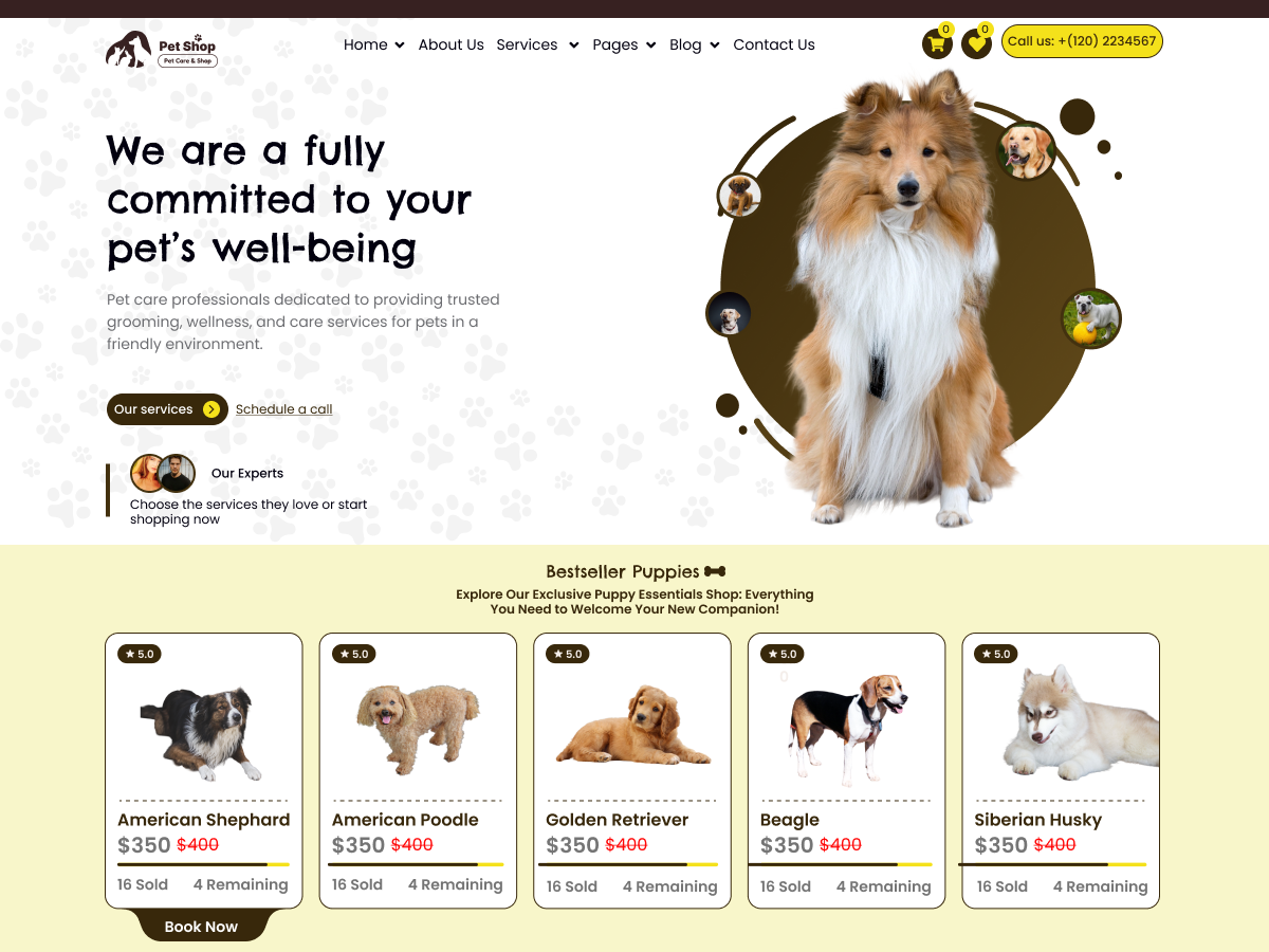 Ignite Pet Shop 1.0.1 – WordPress Theme