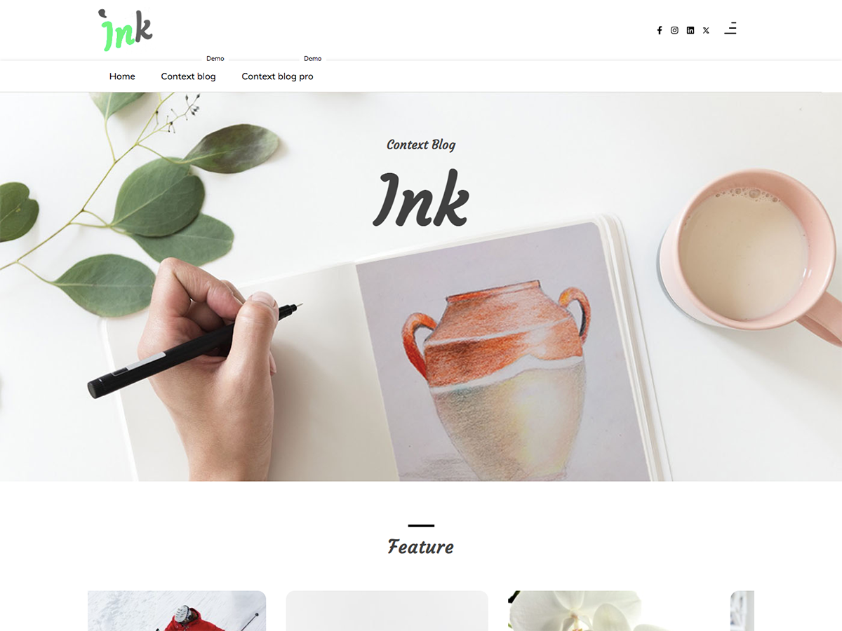 Ink Context Blog 1.1.4 – WordPress Theme