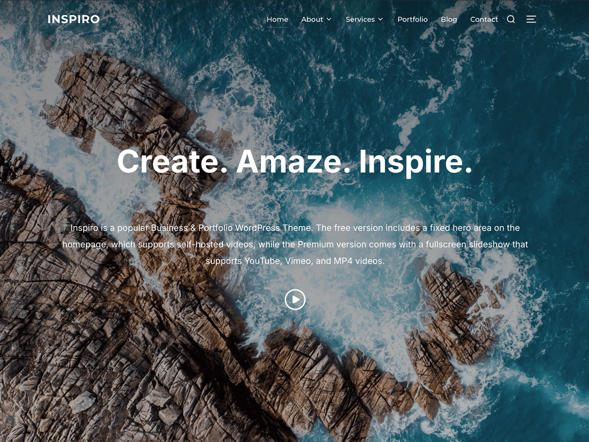 2024 年 64 个优秀免费 wordpress 博客主题 15 inspiro