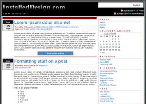 Preview of theme JaS Personal Publisher