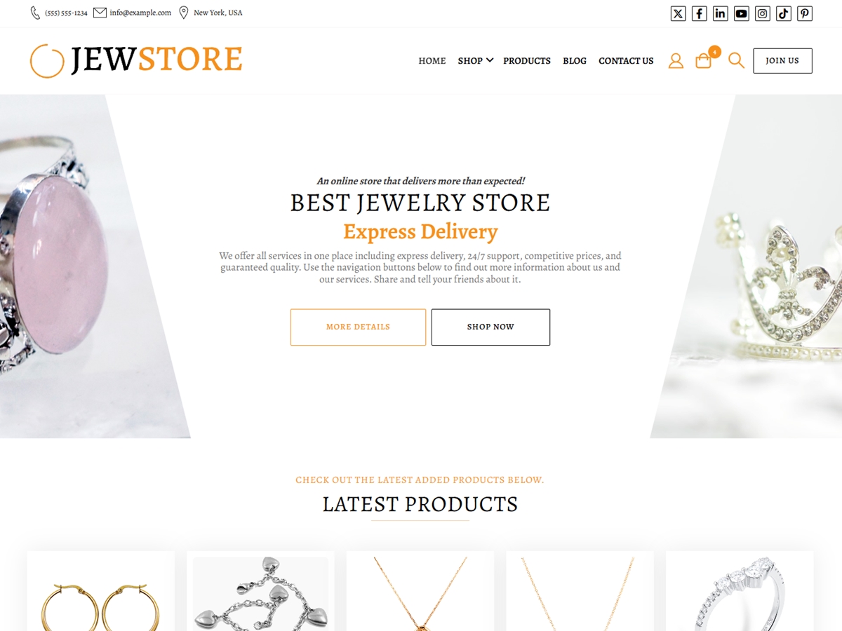 JewStore 1.6.5 – WordPress Theme
