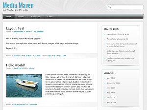 Preview of theme Media Maven