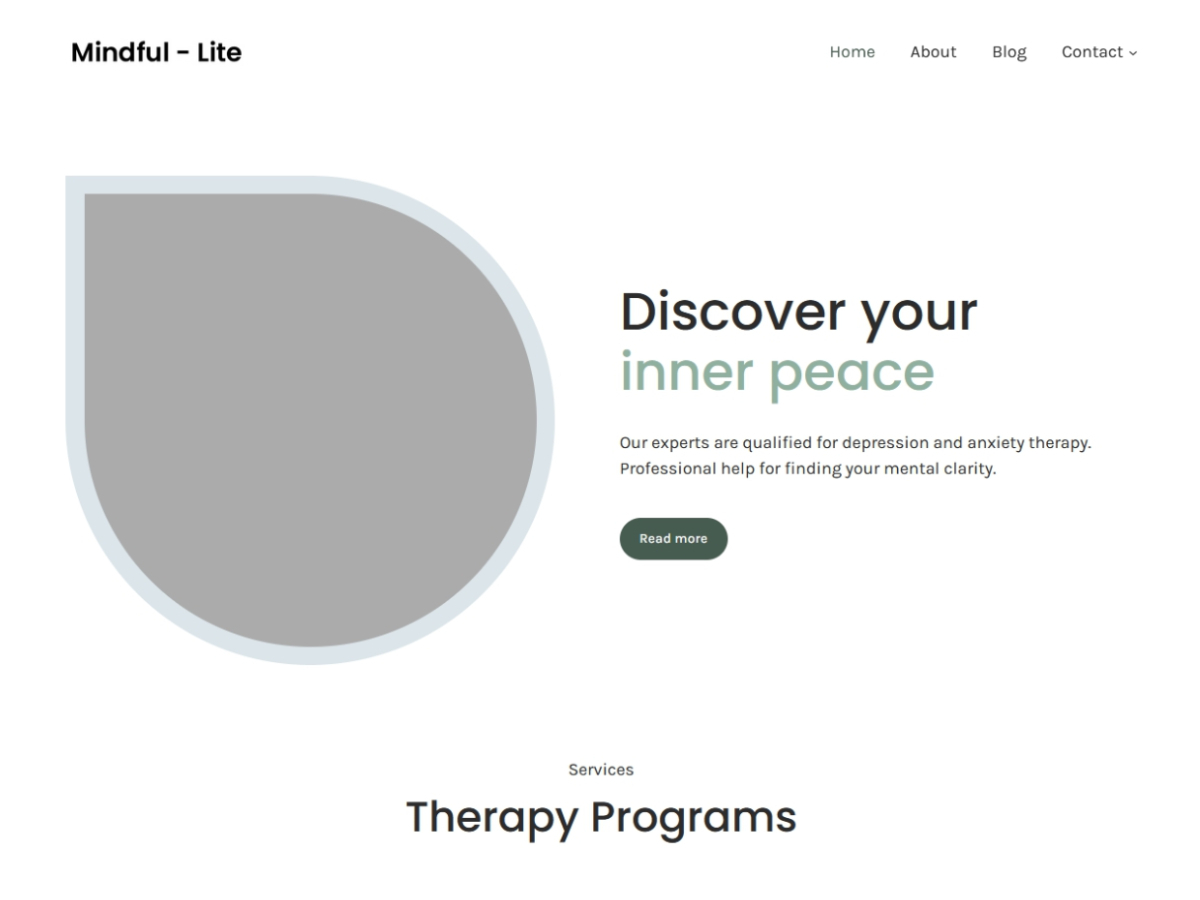 Mindful-Lite 1.0.5 – WordPress Theme