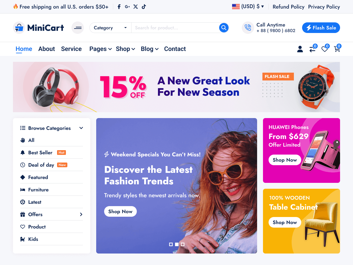 MiniCart 1.0.77 – WordPress Theme