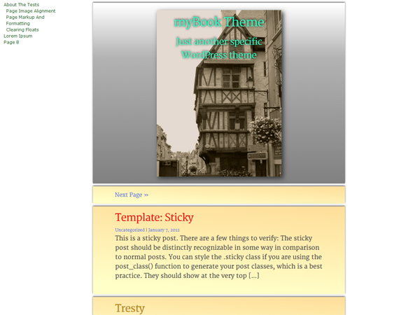 Preview of theme myBook