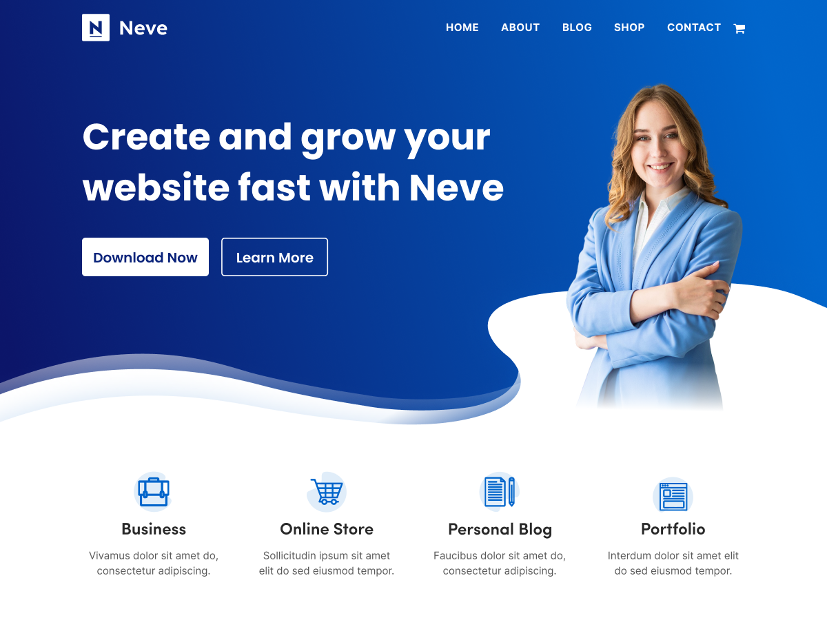 2024 年 64 个优秀免费 wordpress 博客主题 10 neve