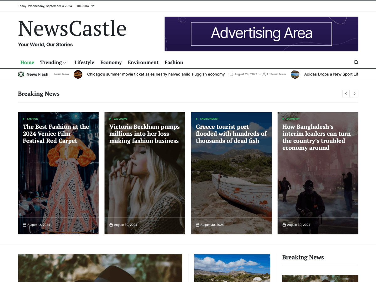 NewsCastle 1.1.9 – WordPress Theme