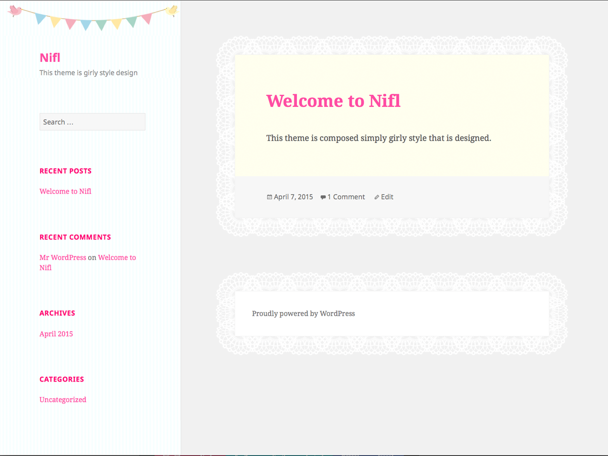 screenshot of theme nifl