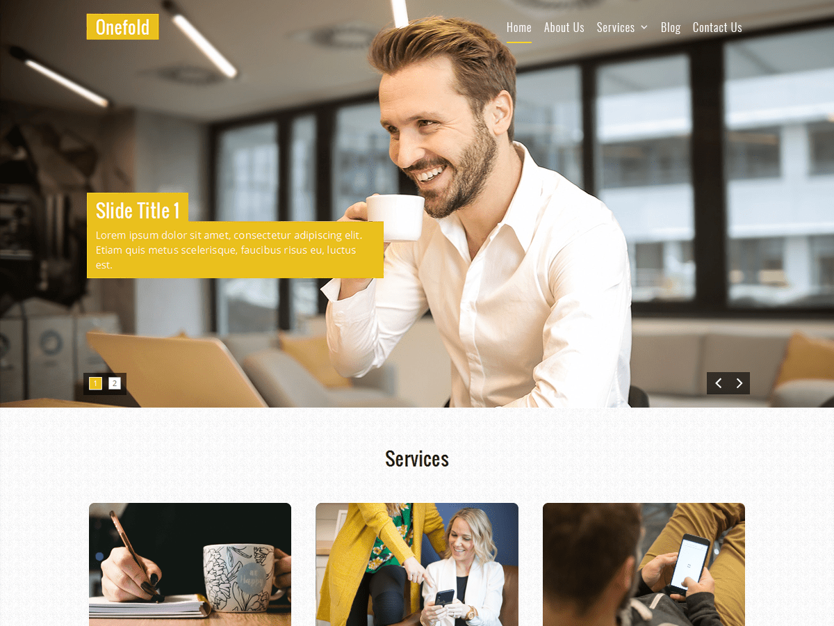 Onefold 2.4 – WordPress Theme