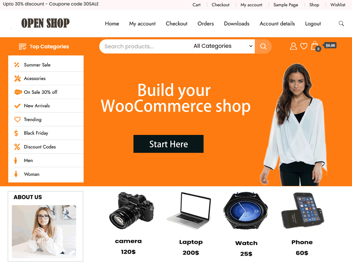 Open WooCommerce