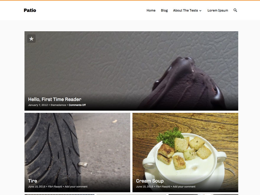 Preview of theme Patio