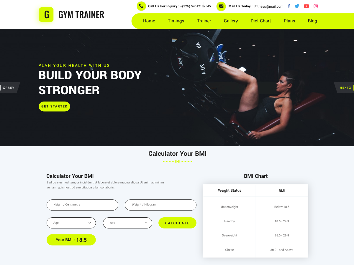 Personal Gym Trainer