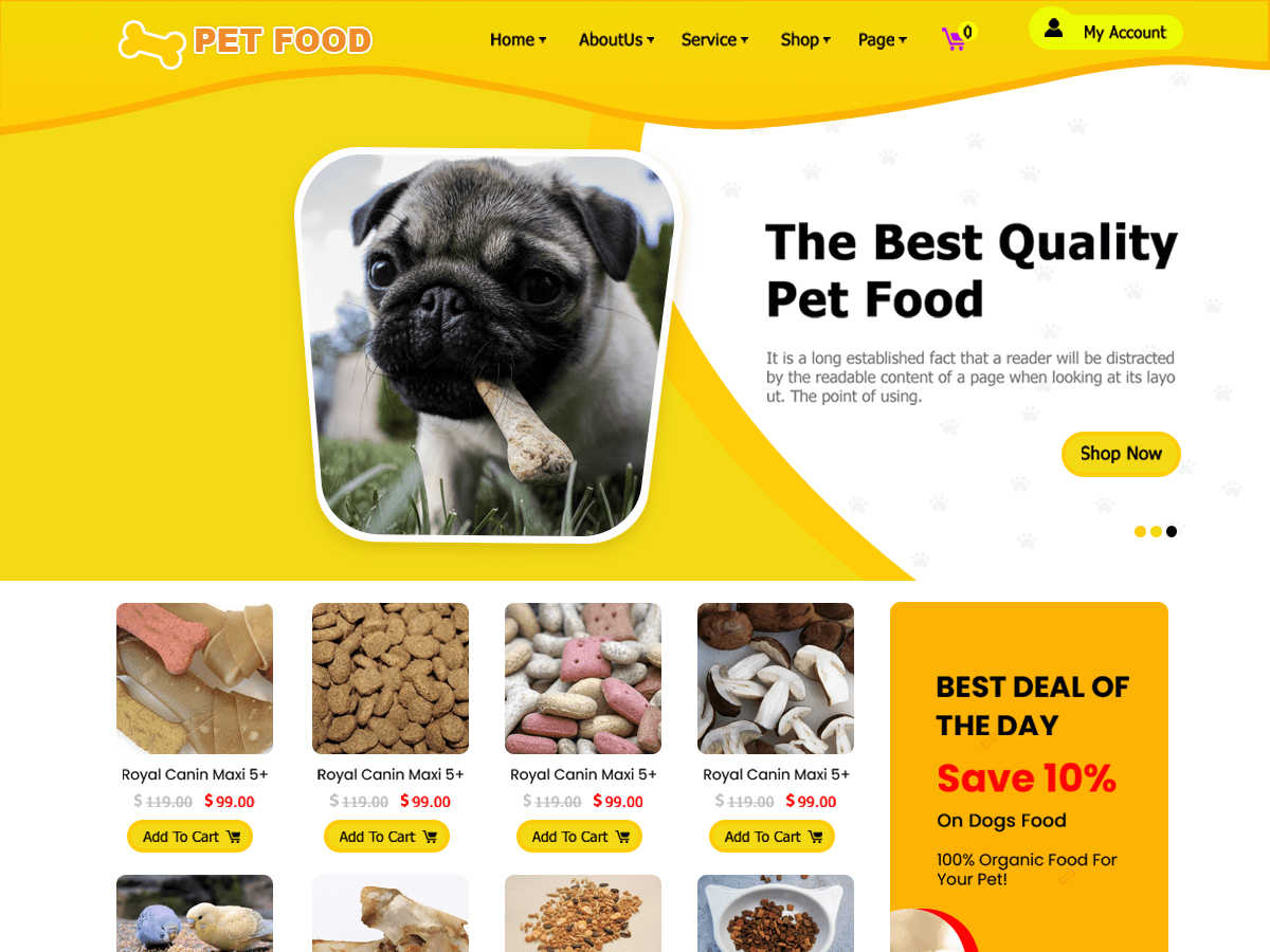 Pet Food Shop