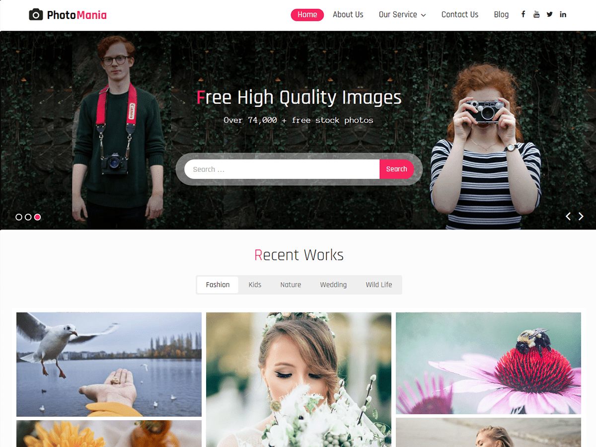 Photomania 2.3 – WordPress Theme