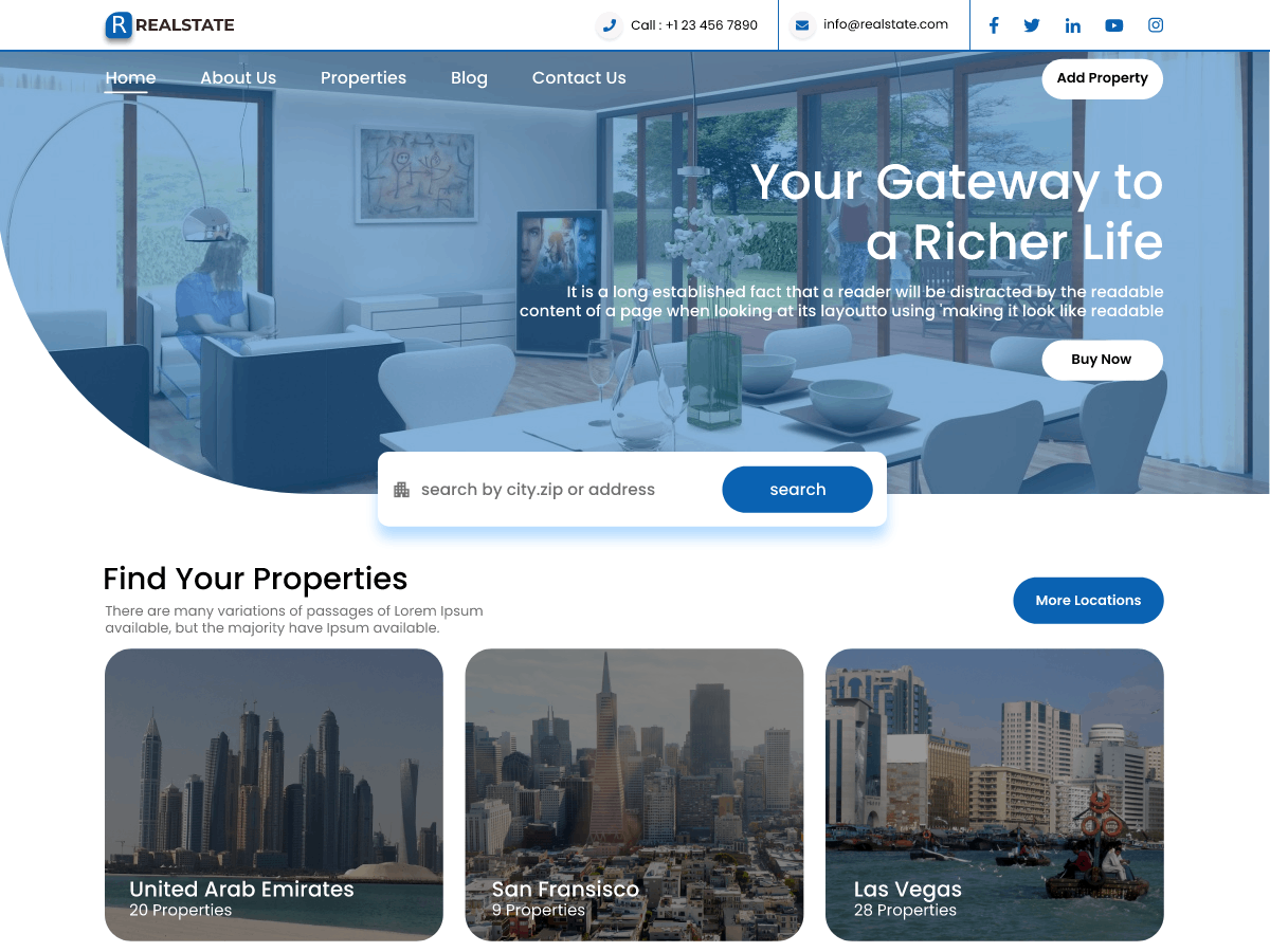 Realestate Agent 6.3.4 – WordPress Theme