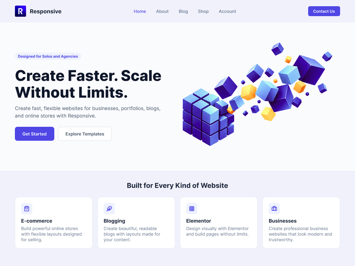 Responsive 6.4.6 – WordPress Theme